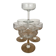 Set 6 coupes champagne gravées Louis XVI