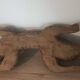 Sculpture crocodile Awalé in wood - African art craftsmanship (74 cm)