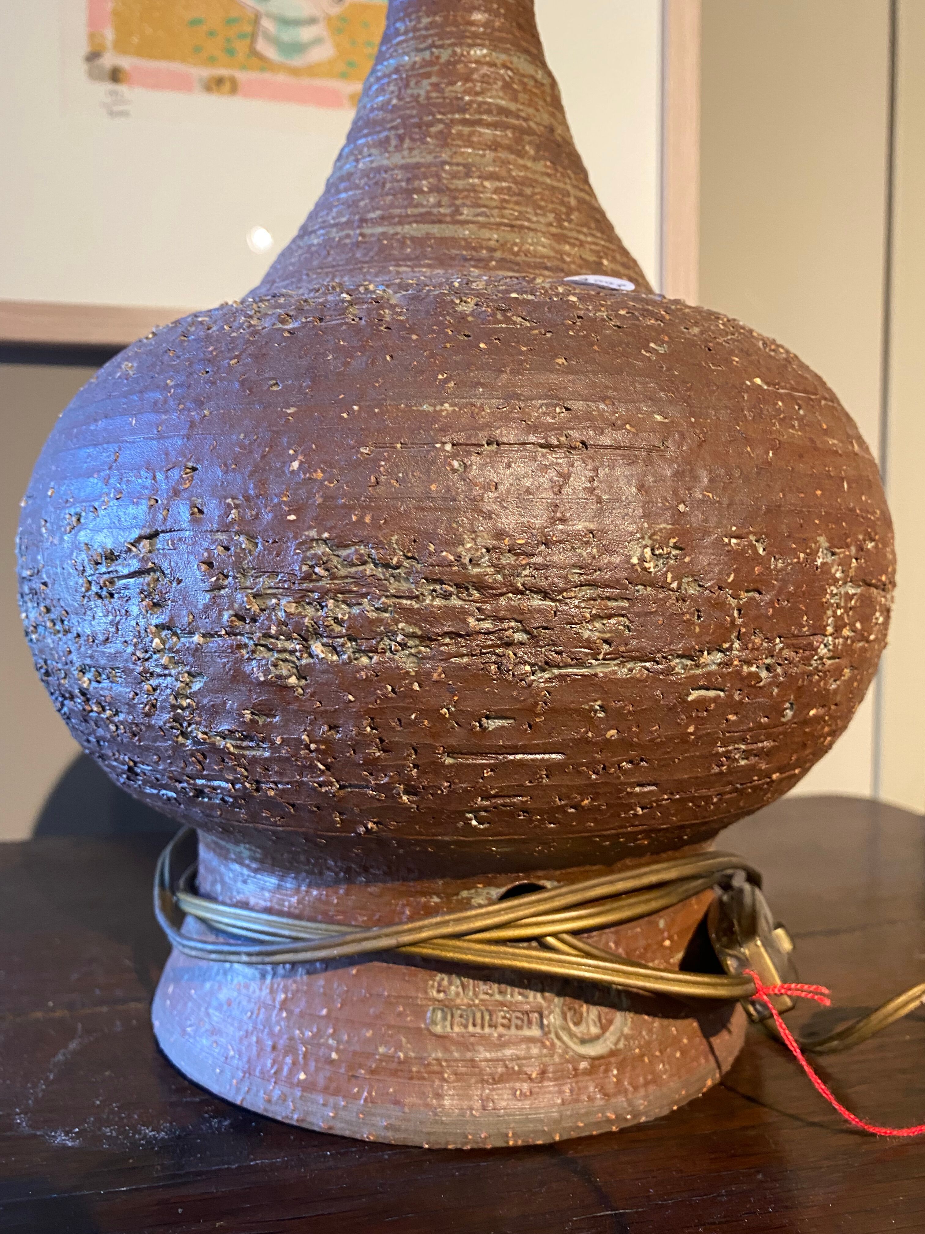 Ceramic lamp foot Jacques Pouchain