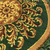 Vintage round wool rug