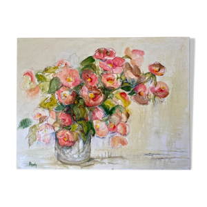 Toile fleurs