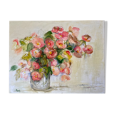Toile fleurs