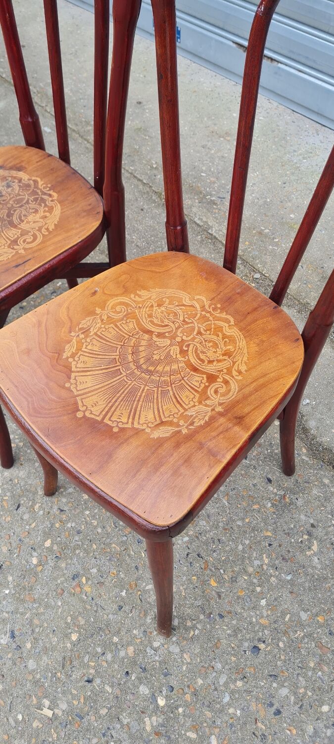 Set of 6 Fischel and EV bistro chairs