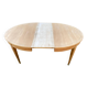 Louis XVI round extendable dining table renovated 160cm 19th century