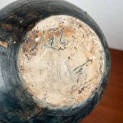 Vase de poterie de studio allemand brutaliste du milieu du siècle par Gerhard Liebenthron, 1975