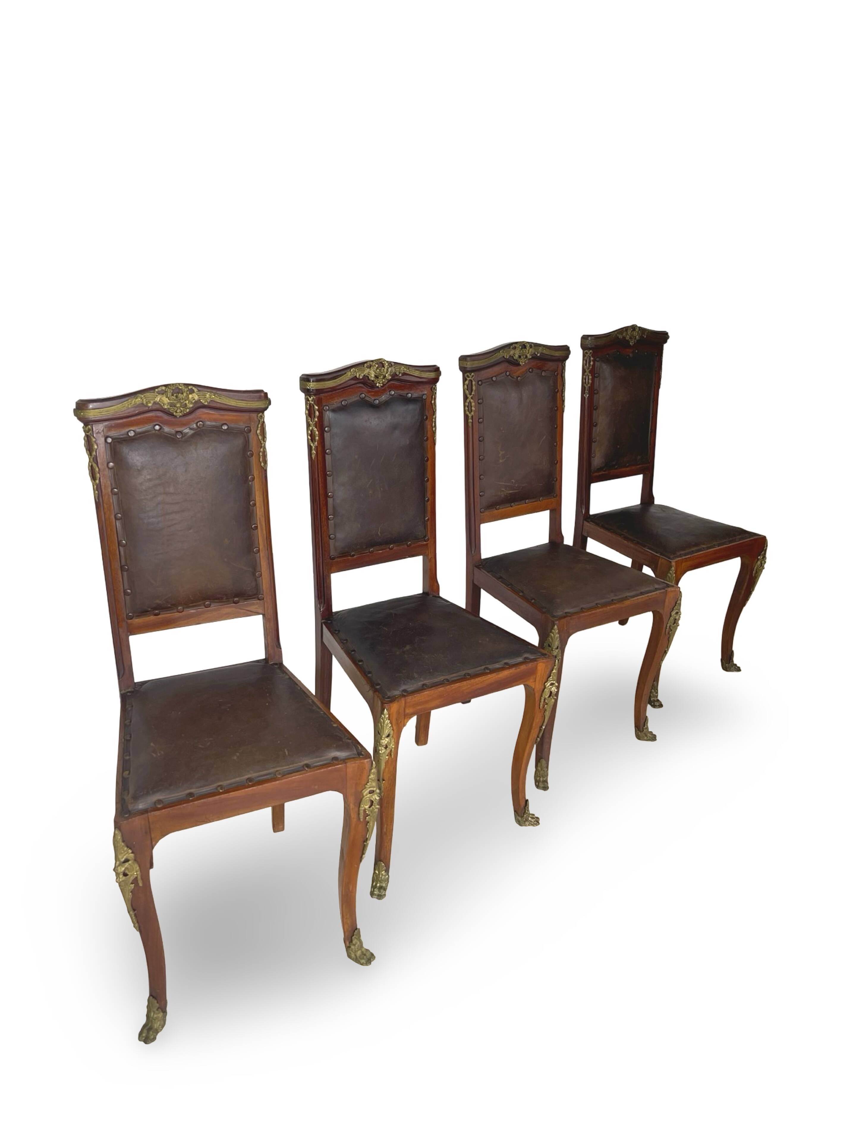 Italian art deco dining chairs 1920s