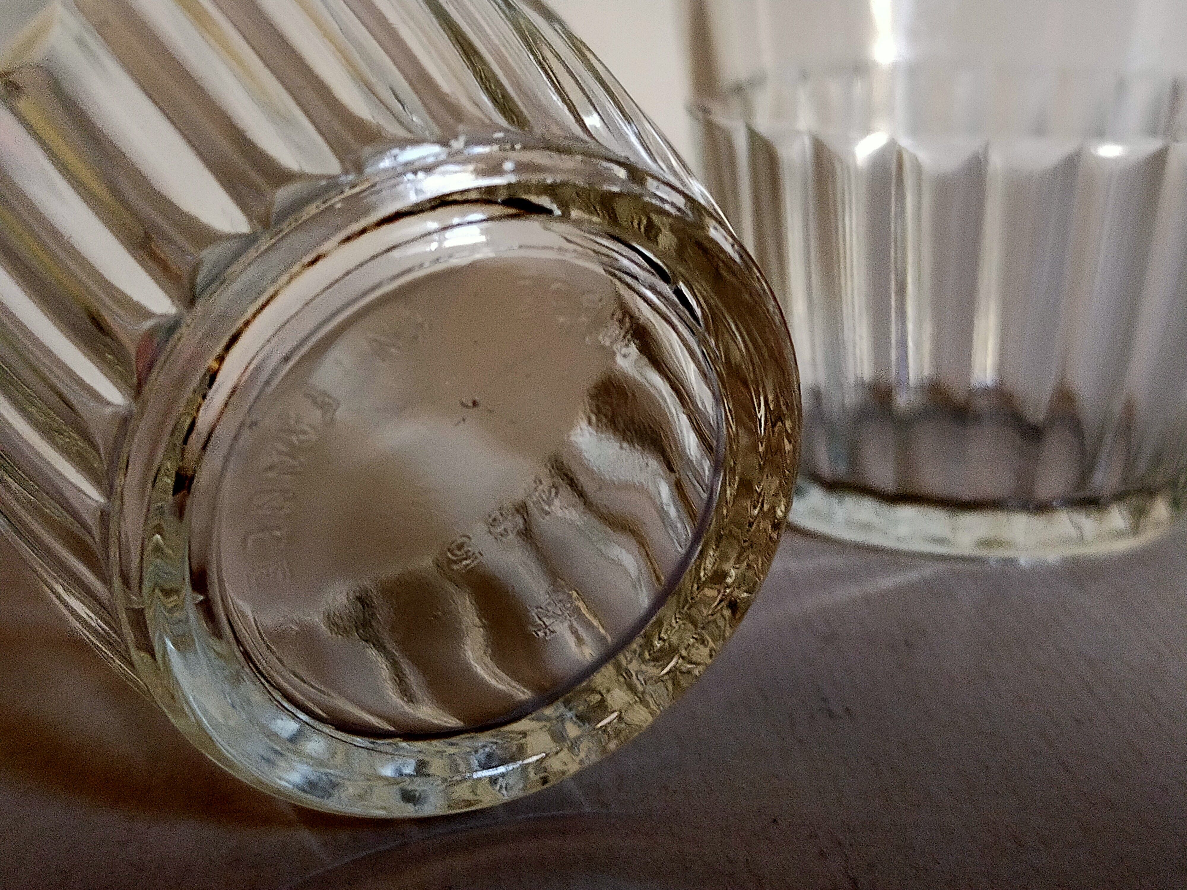 Nine vintage glasses of cider 40s