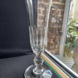 6 Champagne flutes – Baccarat/Saint Louis - Cut crystal - 19th century