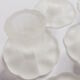 Table path, set of six frosted crystal candlesticks