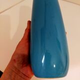 Turquoise blue vase brand YR