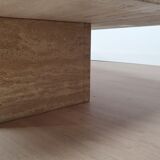 Travertine coffee table