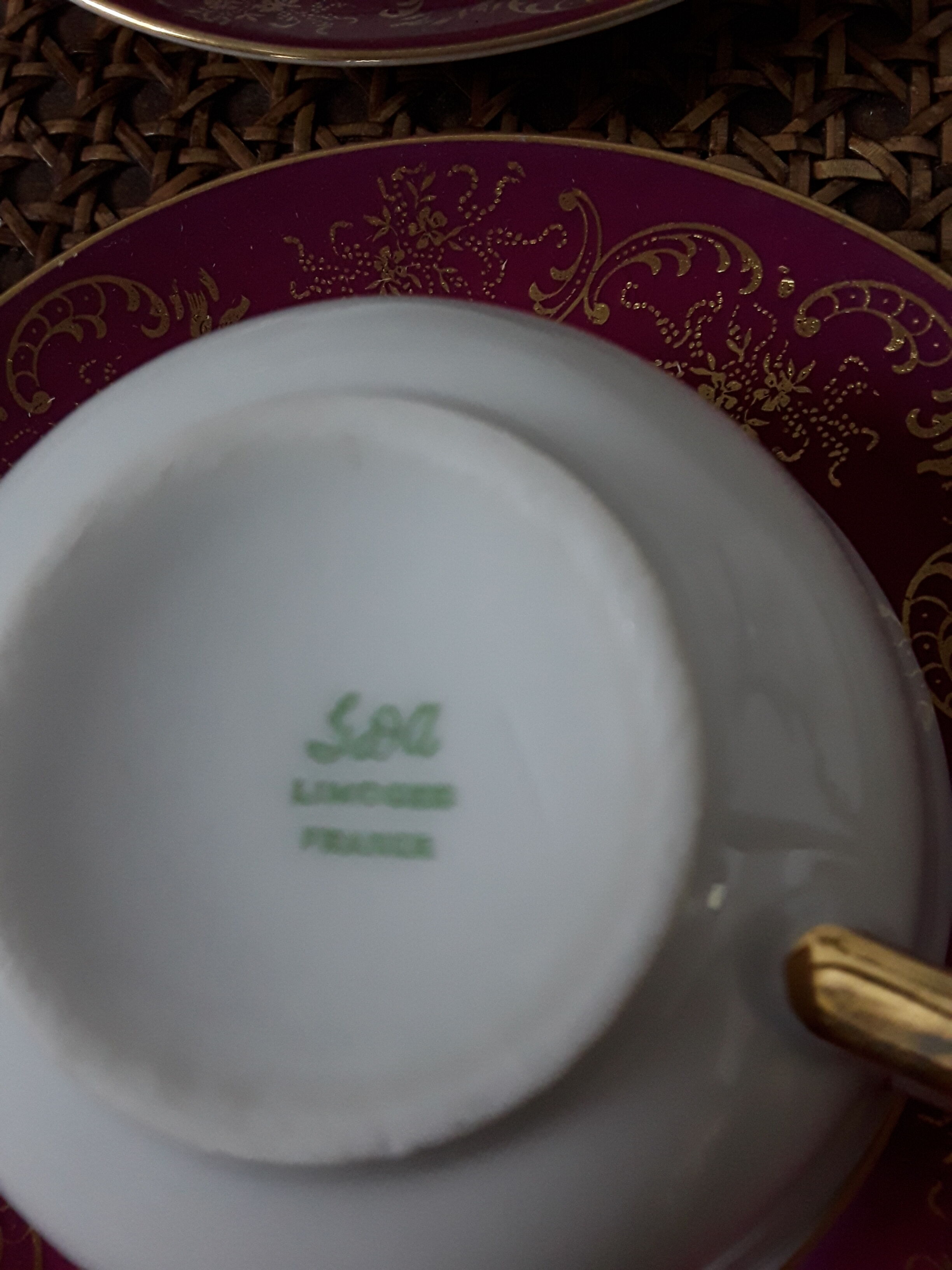 Limoges porcelain coffee service