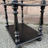 Napoleon III style blackened wood bookcase