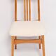 Mid-Century Chair in Cream Ivory Boucle, designed by Mr. Zielinski, Europe, 1960s