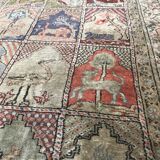 Tapis ancien  Turquie kaysery en soie fait main 85x216 cm