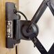 Industrial Black Enamel Scissor Wall Lamp, 1950s