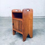 Amsterdam School Bedside Cabinet, Netherlands, 1920s