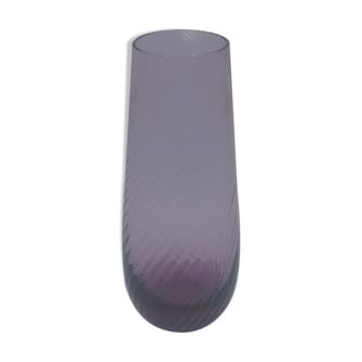 Purple crystal vase