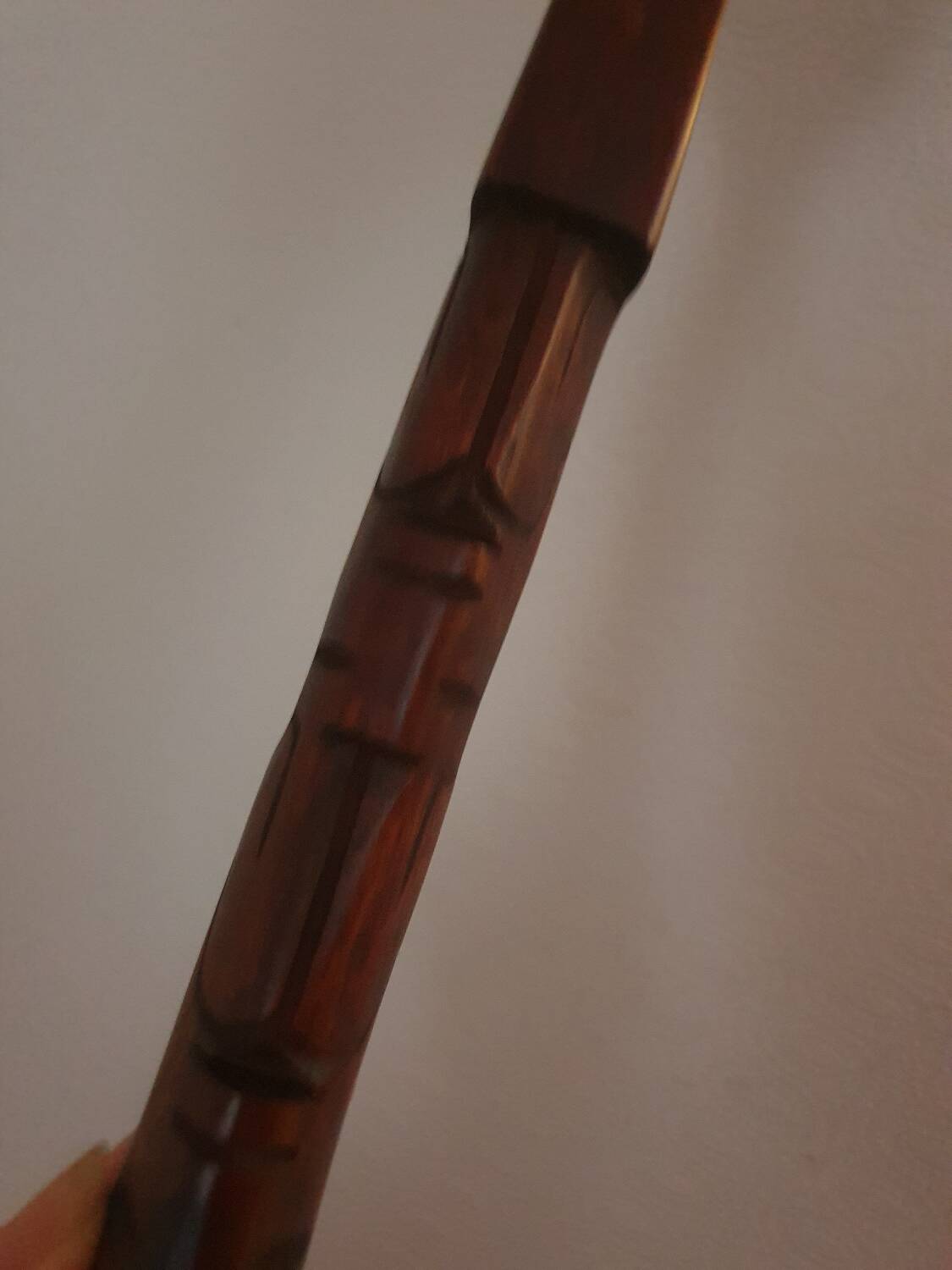 Large wooden serving cutlery folk art vintage African art