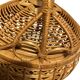 Large vintage woven rattan basket