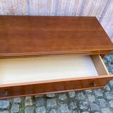 Louis Philippe vintage wooden chest of drawers from the 1970s.