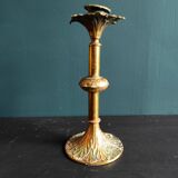 Antique French bronze candlestick