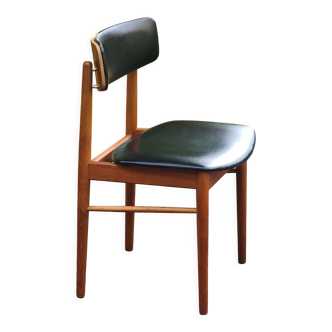 Vintage Teak Chair 1960 Scandinavian S. Chrobat for Sax
