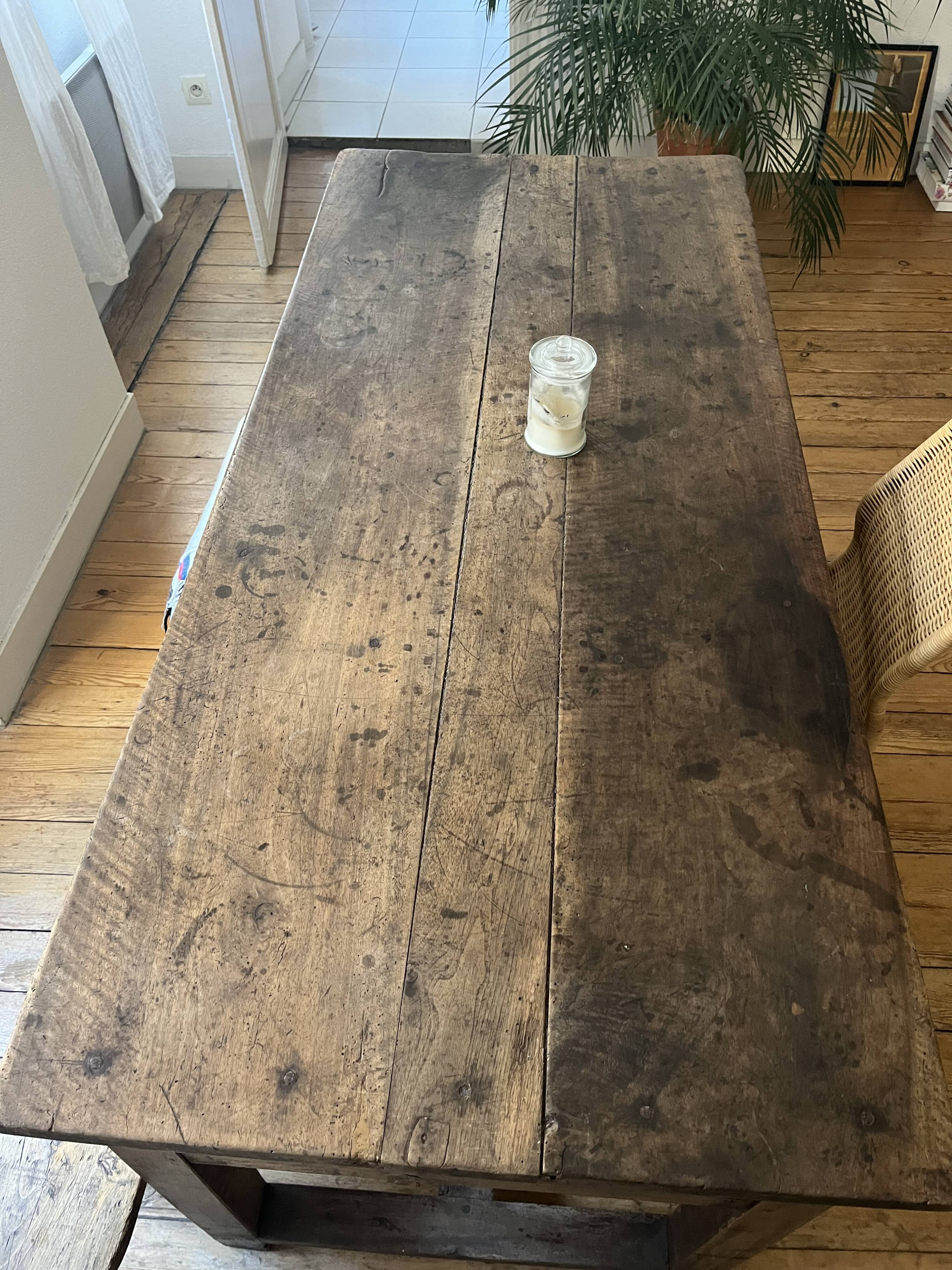 19th Century Walnut Farmhouse Table
