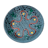 Ceramic dish 60-70 Poet Laval Modernist abstract décor