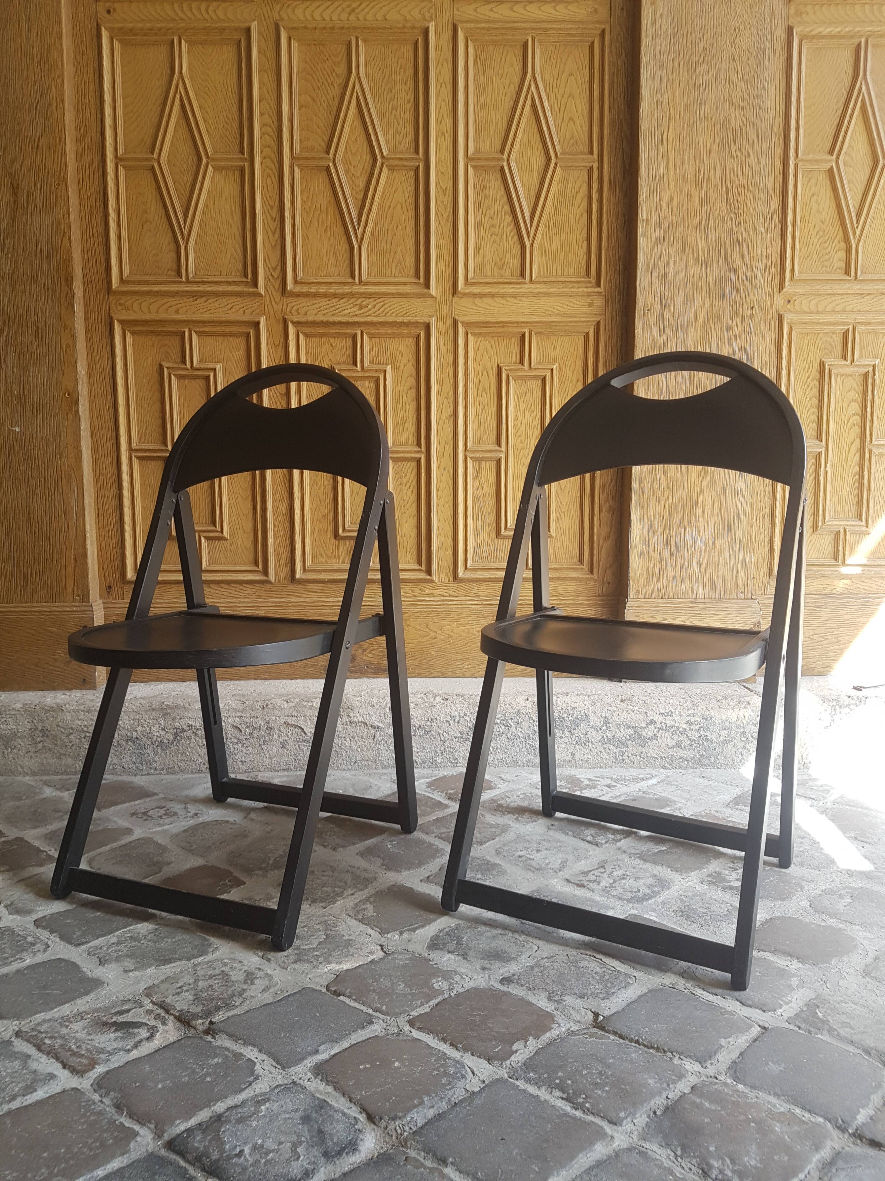 Pair of folding chairs OTK No.23 50s