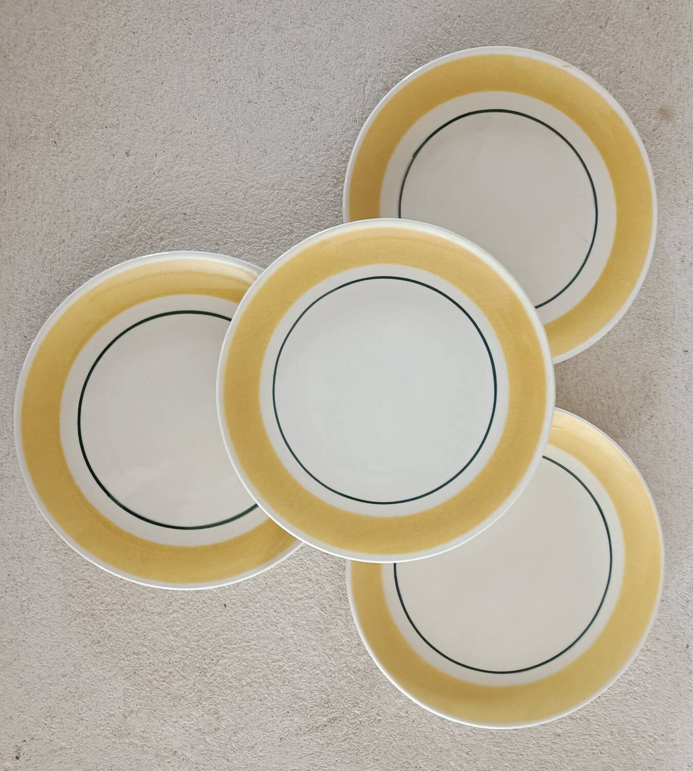4 Gien dessert plates Caroline model