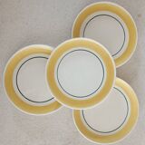 4 Gien dessert plates Caroline model