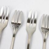 Christofle – 12 cake forks, Boréal model with original box