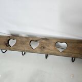 Coat rack with hearts