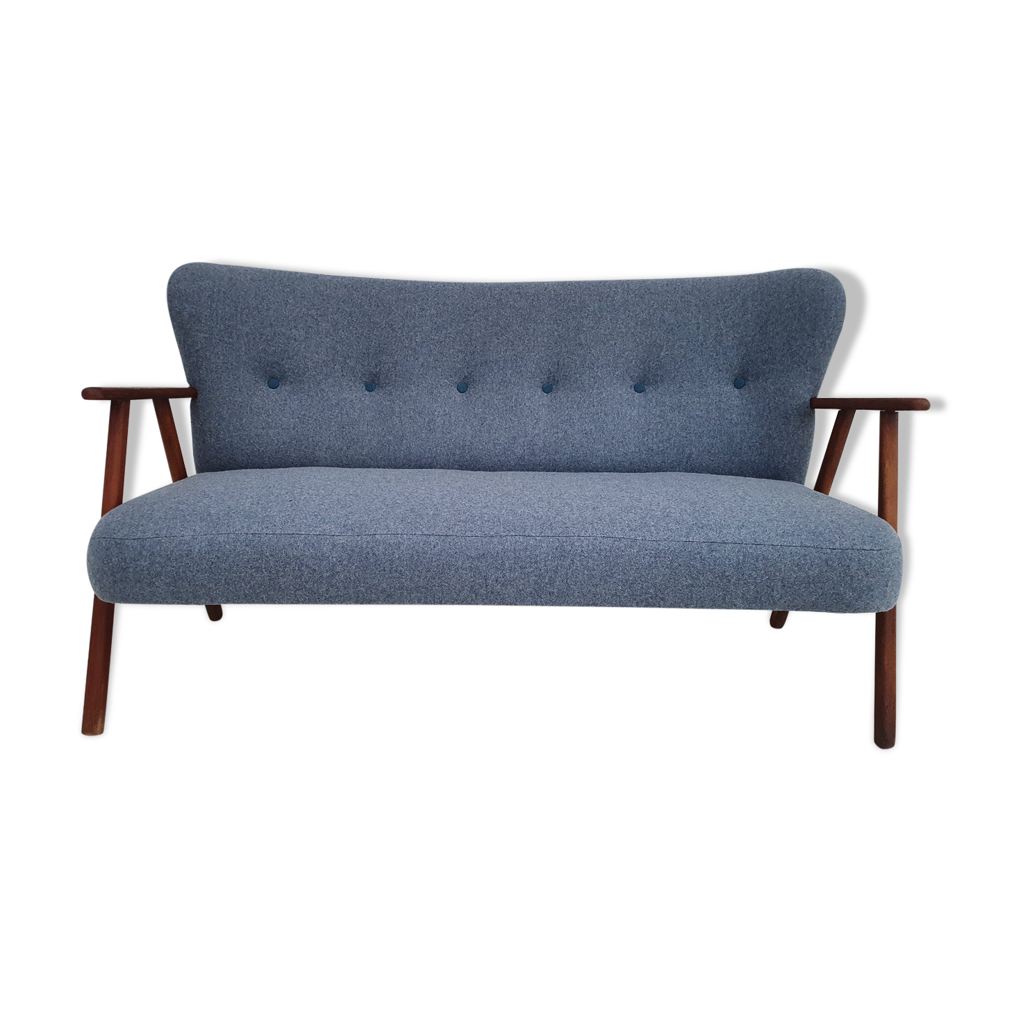 Danish sofa by Erhardsen & Andersen, completely renovated - reupholstered, 70s