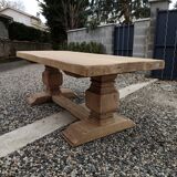 Solid oak monastery table
