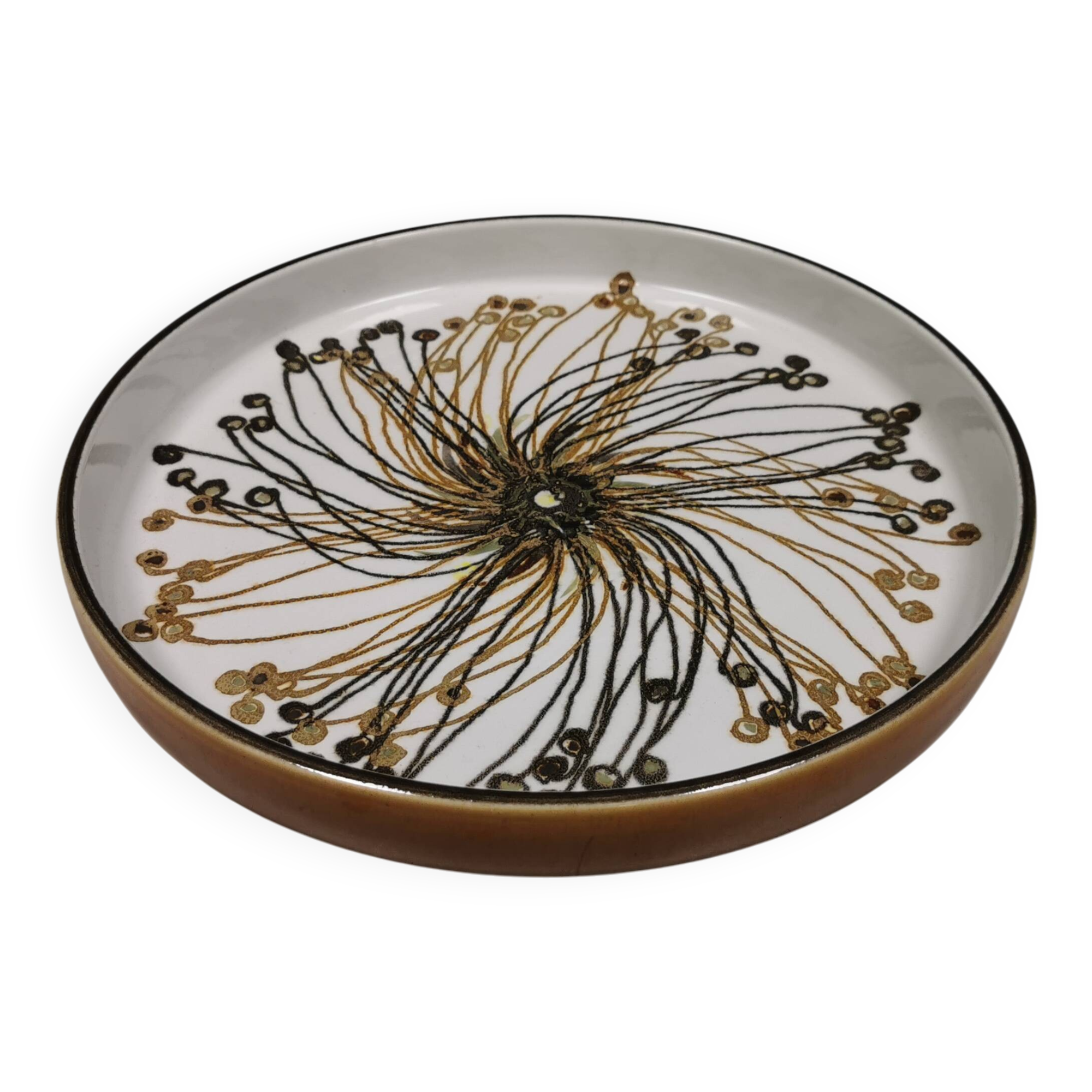 Royal Copenhagen Faience dish, designed by Ellen Malmer (EM) 1960s Denmark