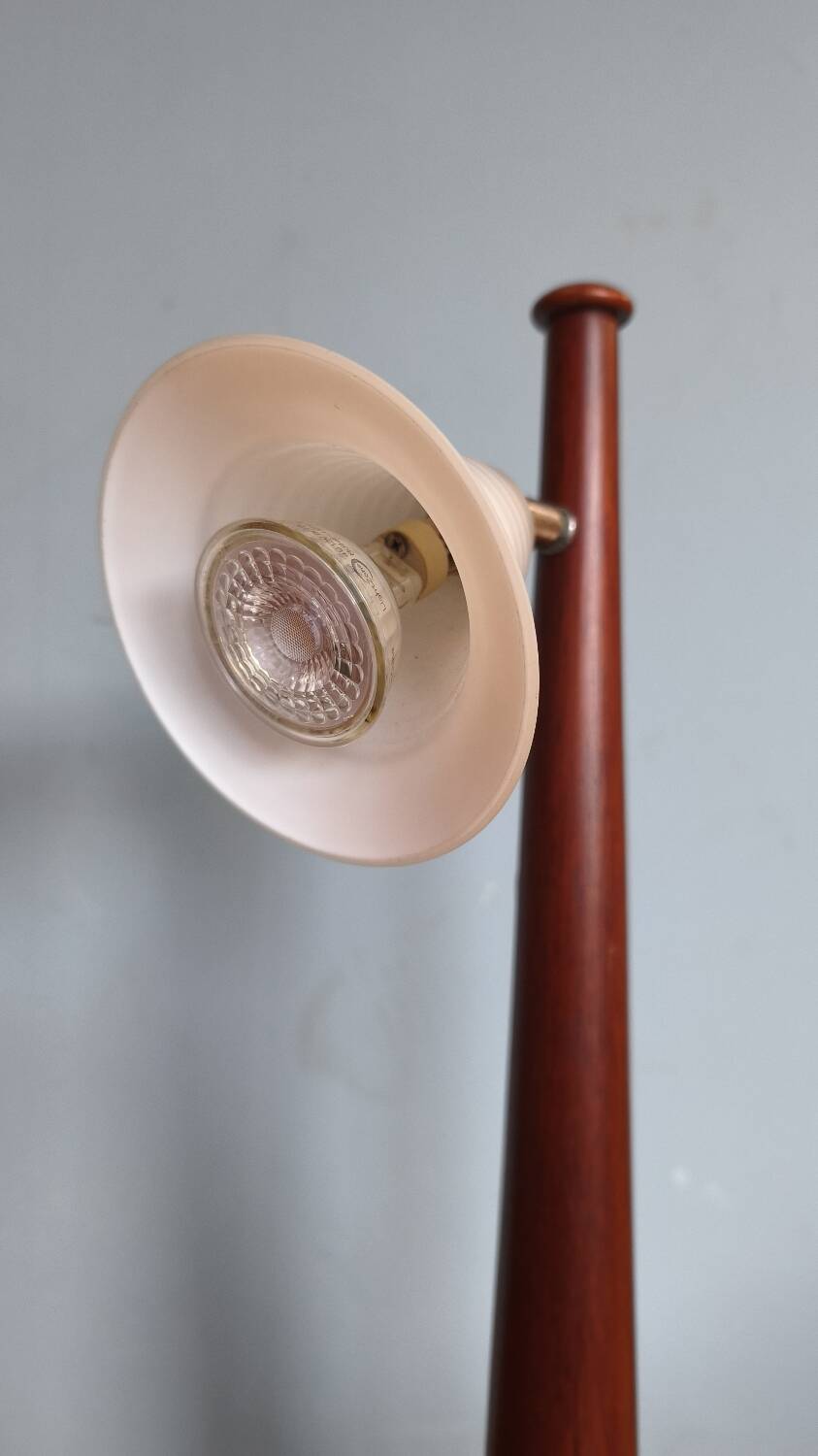 Scandinavian mahogany lamp