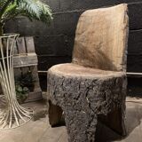 Vintage tree trunk chair