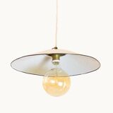 Suspension industrielle en métal blanc