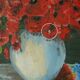 Tableau "bouquet de coquelicots"