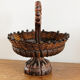 Coupe à fruits en bois sculpté
