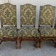 Series of 6 louis Xlll chairs in sheep bone