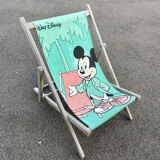 Vintage chilean child deckchair 1980 Mickey Walt disney