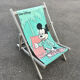 Vintage chilean child deckchair 1980 Mickey Walt disney