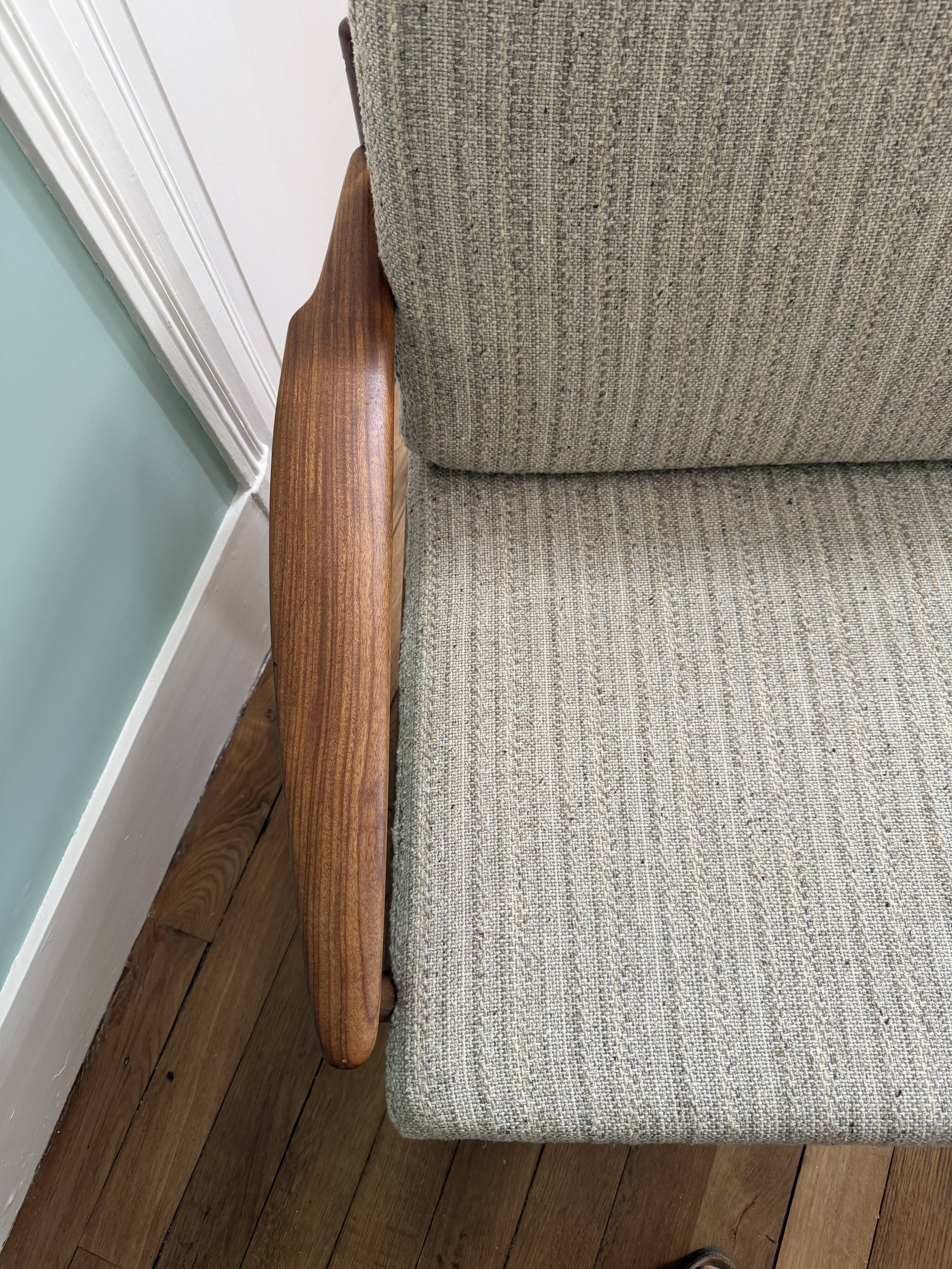Vintage teak Scandinavian armchair
