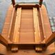 Large solid oak dining table by Wasa, 1990s
