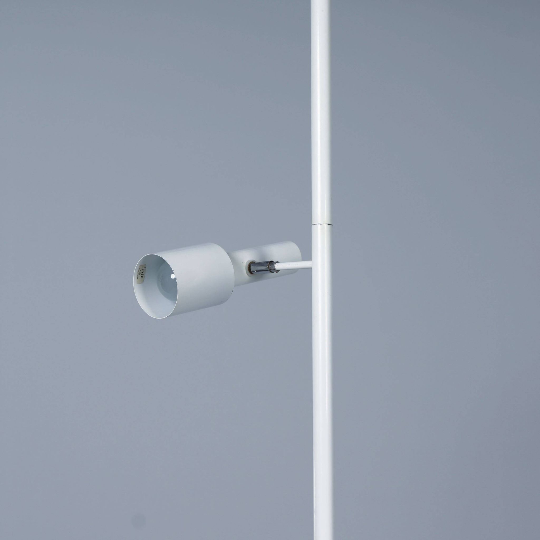 White telescopic floor-to-ceiling lamp model 642 by Hala, 1970s