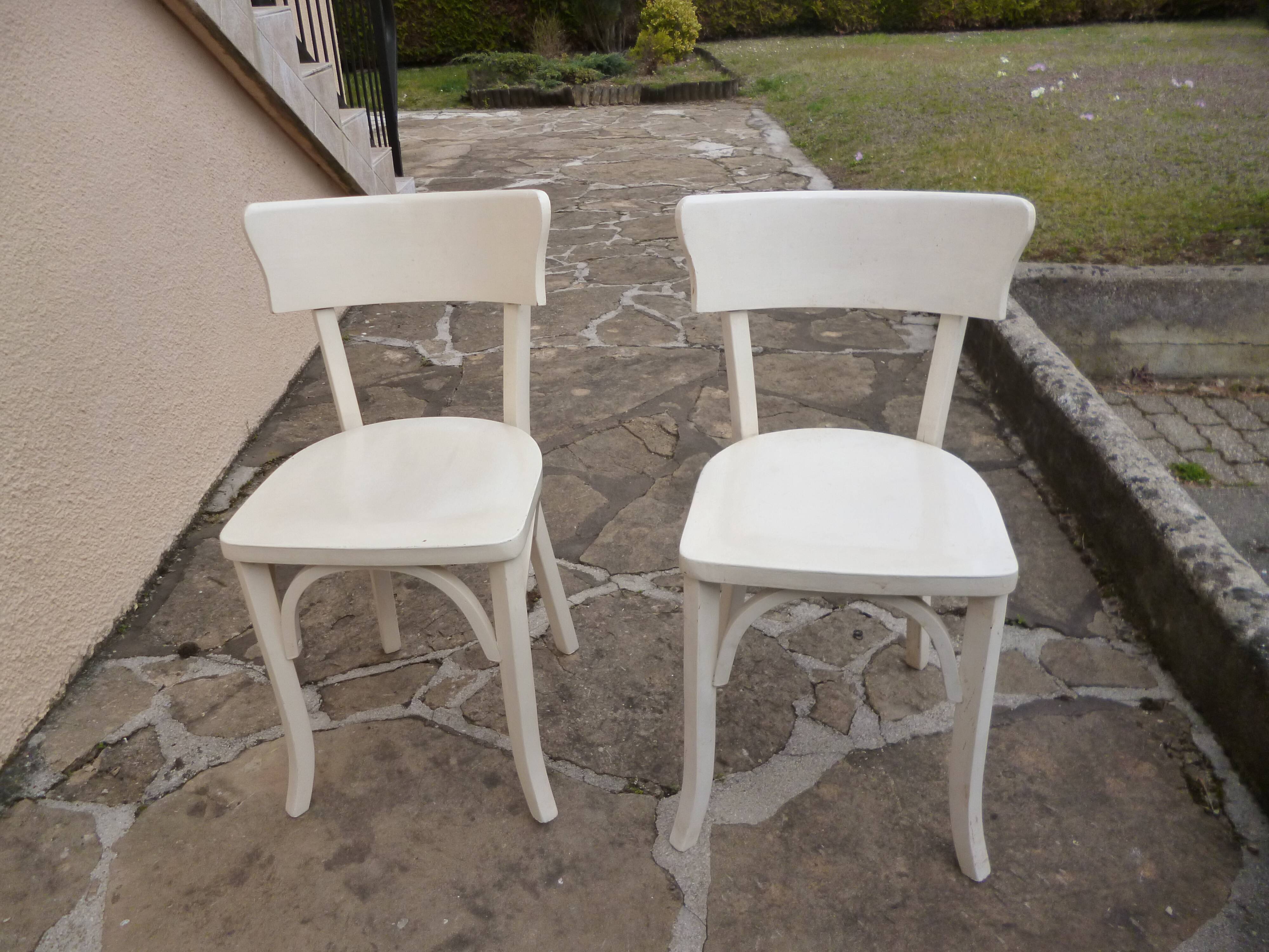 Pair of bistro chairs