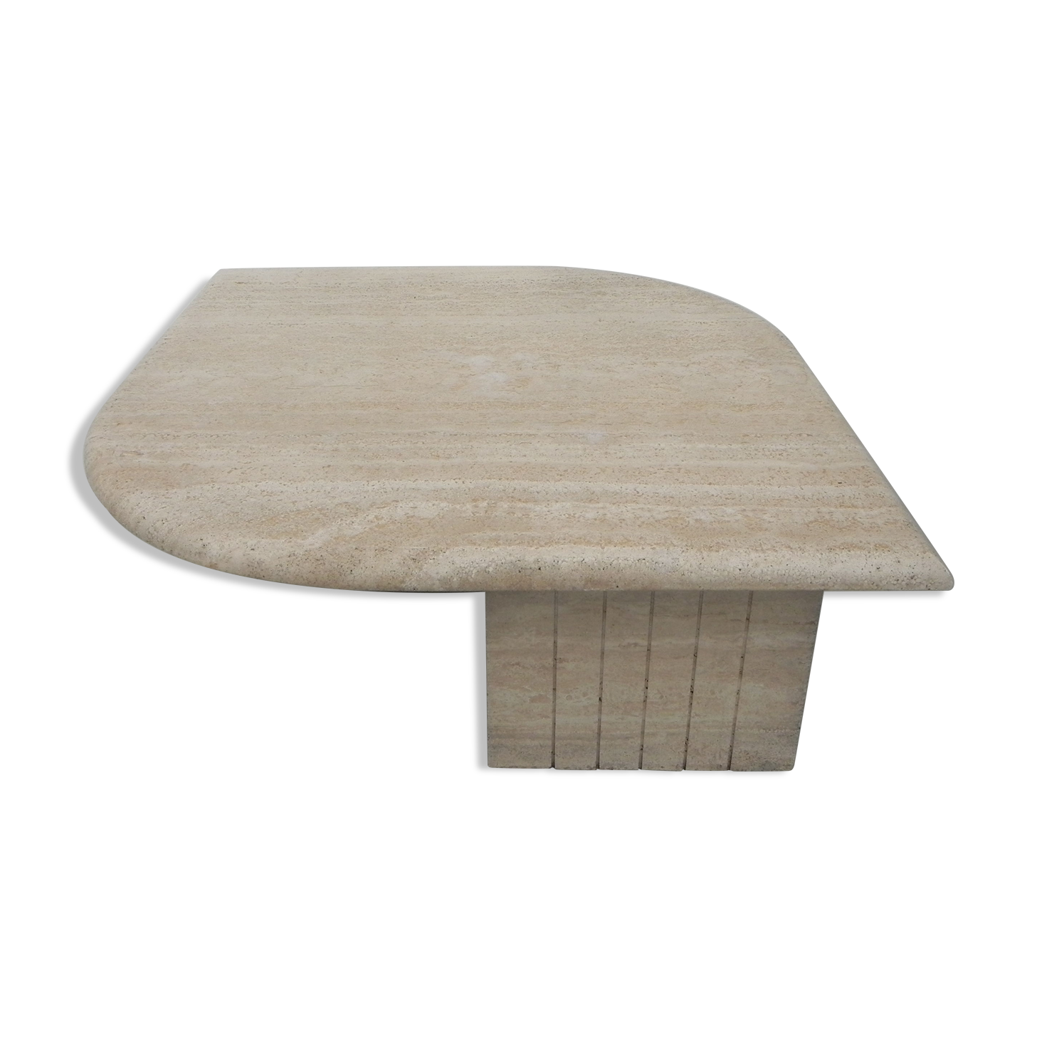 Travertine coffee table